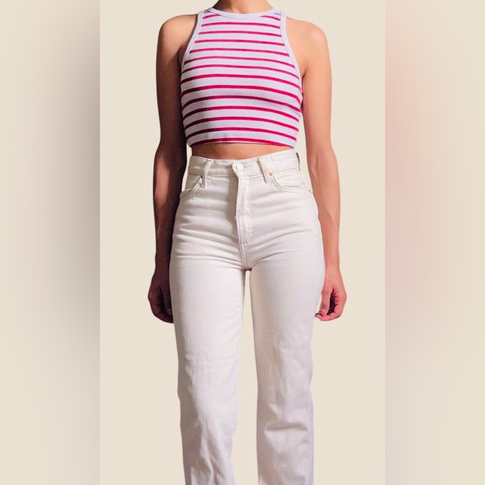 Wrangler High Rise Jeans in White